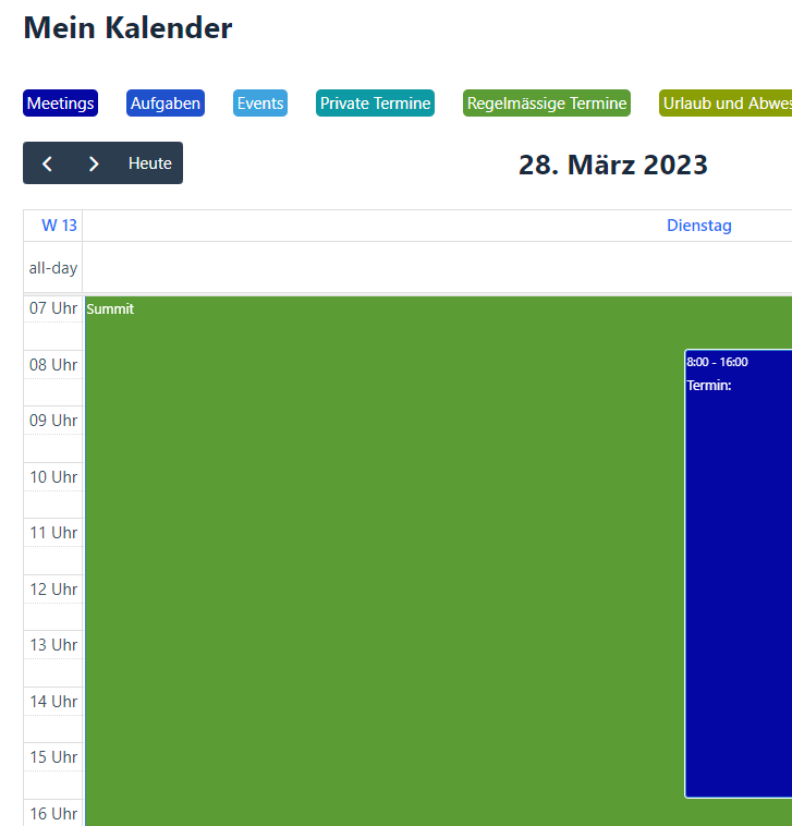 8 kalender tag